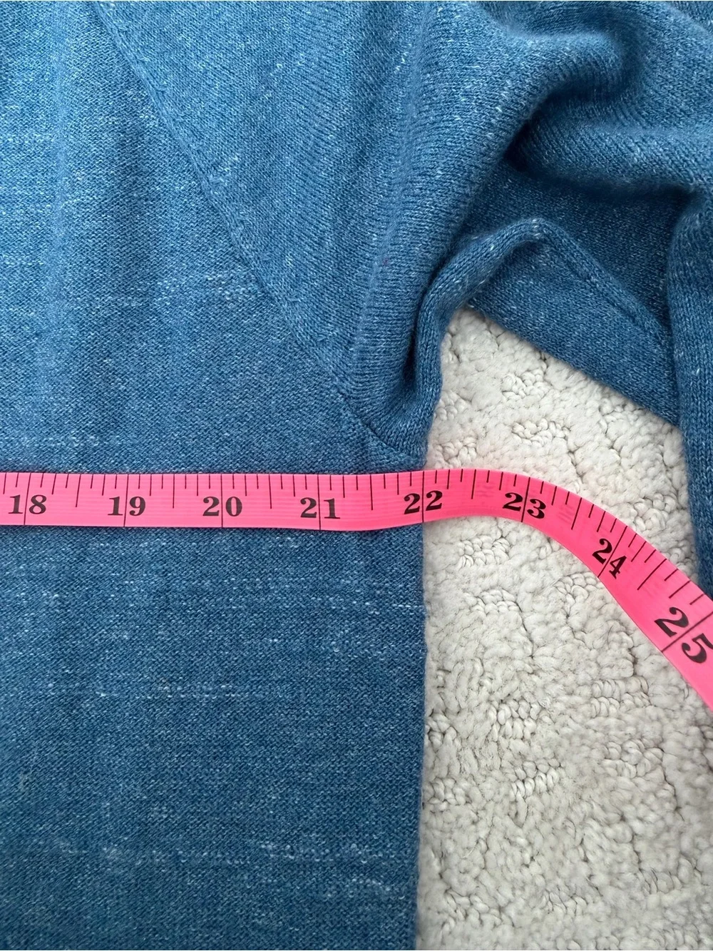 J. Crew Mens Blue Crewneck Sweater 100% cotton Large Classic preppy